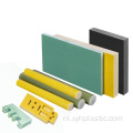 Zwart/geel/groen FR4 Epoxy -glazen gelamineerde laken
